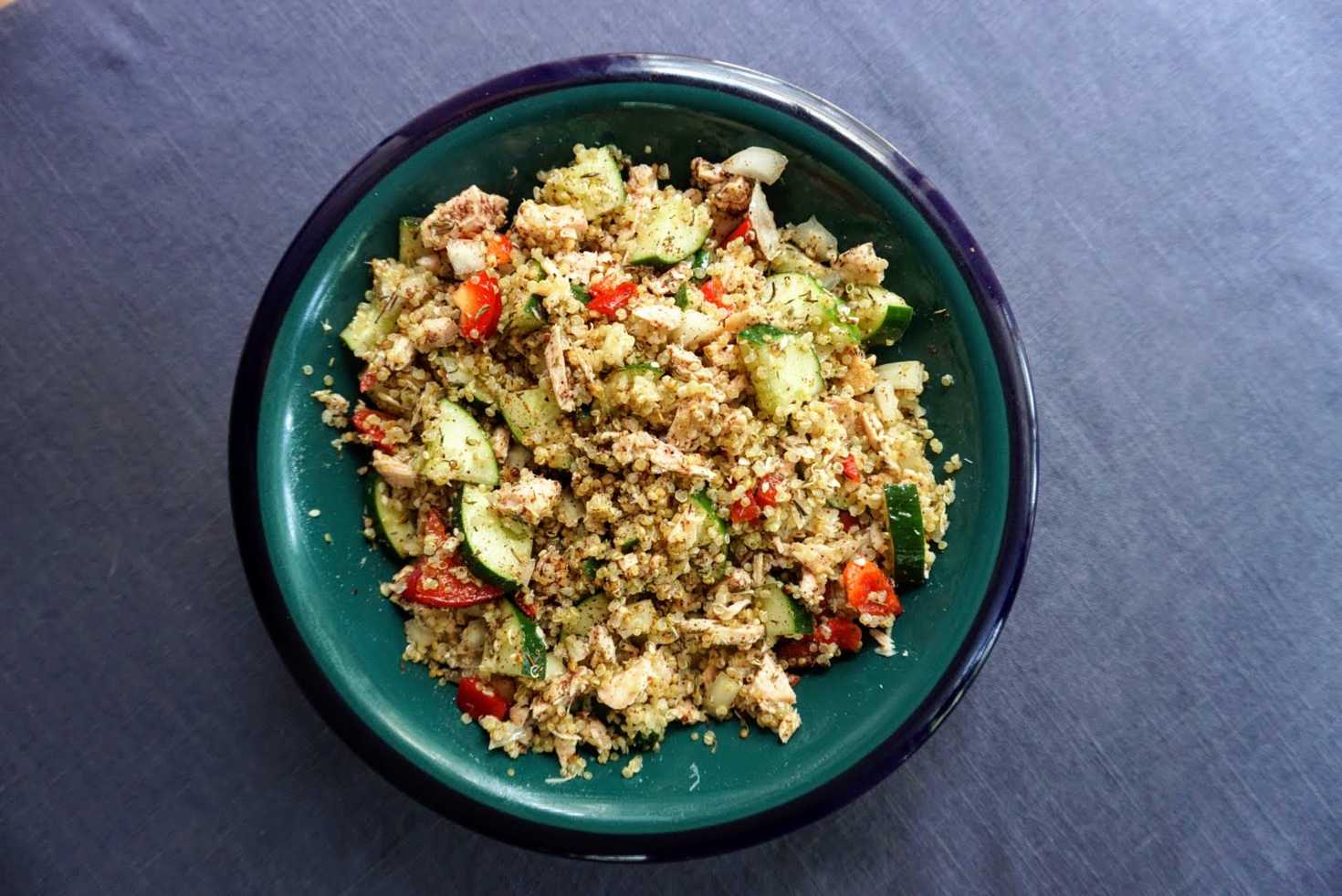 Just Recipes Za'atar Tuna Quinoa Salad